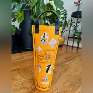 Veuve Clicquot insulated champagne tote.